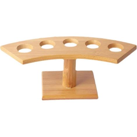 Présentoir à cornets de glace multi-trous, porte-rouleaux de sushi multifonctionnel en bois, présentoir à cornets de glace de bureau (1/5)