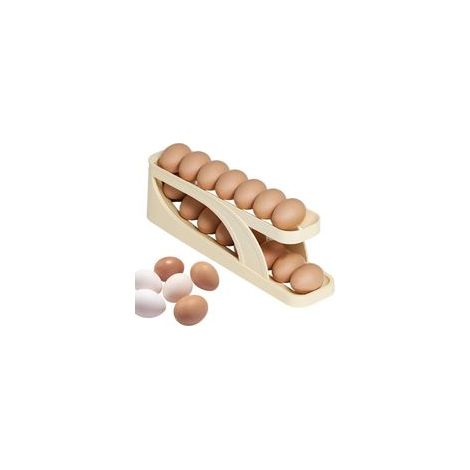 Rangement d'œufs - Distributeur d'œufs pour réfrigérateur Rangement d'œufs double couche pour réfrigérateur Rangement d'œufs pour 15 œufs (1/5)