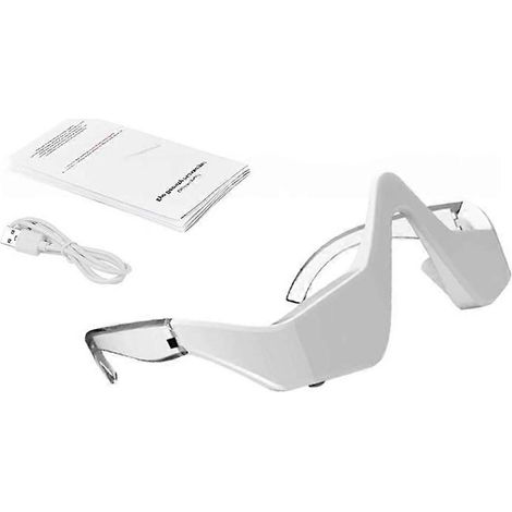 Rotlichttherapiegerät für die Augenpartie – Rotlichttherapiebrille – 4 Mikrostrom-Augenmassageprogramme zur Linderung von Tränensäcken (1/5)