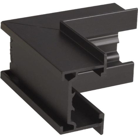 Staffa angolare parete/soffitto nera per binari NT0011/NT0012 (1/2)