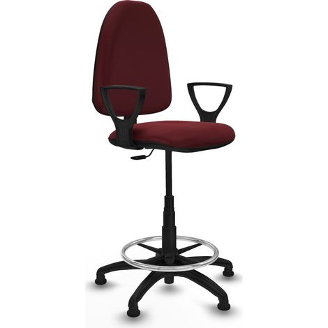 Sedia da Ufficio Piqueras y Crespo BFN01RT Rosso Granato Alta (1/5)