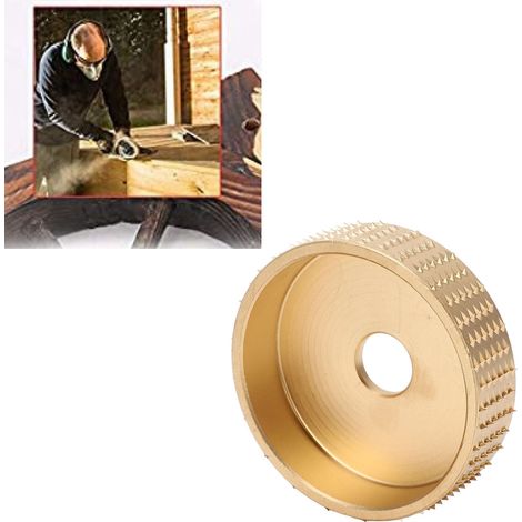 Harte, runde Winkelschleifscheibe zum Schleifen, Formen, Schärfen, Holzschnitzen, Polieren von Teetabletts und Gold (1/5)