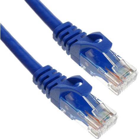 BeMatik - Cavo di rete Ethernet Cat. 6a UTP blu da 1 m