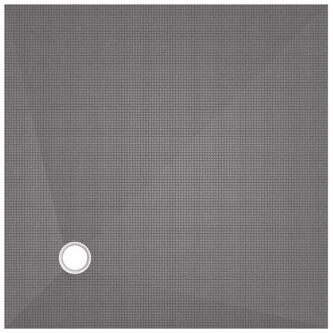 Wedi – Receveur de douche à carreler 120 x 120 cm – Extra-plat 4 cm – Écoulement excentré – 100% étanche – Installation facile sur chape ou bois