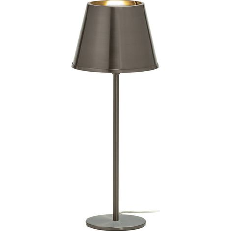 Lampe de table en laiton plombé - plombé (1/3)