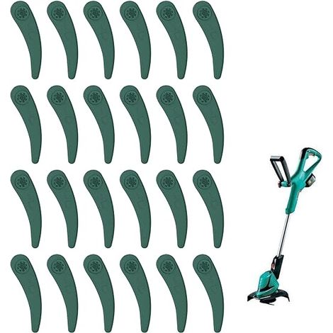 24pcs Lames En Plastique De Rechange Tondeuse Lame Coupe Bordure Lame Coupe Bordur Lames En Plastique Coupe Bordure à Lame Plastique Pour Lames De Coupe-Bordures Bosch Art 23-18 Li Art 26-18 (1/5)