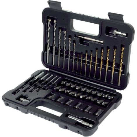 Coffret de 50 piA ces Black & Decker composA de forets et de clA s