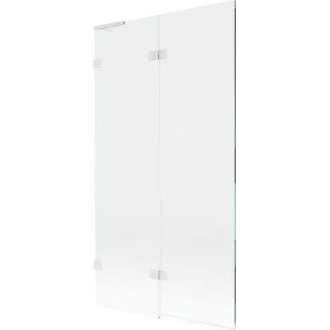Paroi de baignoire Mexen Lunar L à 2 panneaux gauche 100 x 150 cm, transparent, blanc - 897L-100-100-20-00-L (1/5)