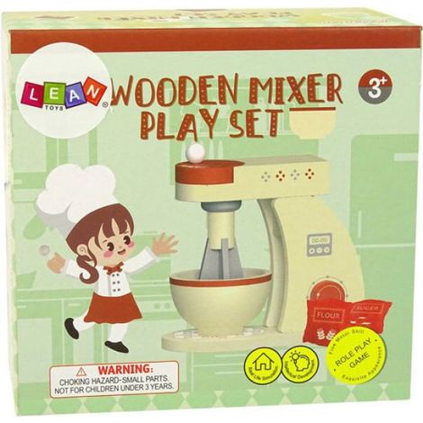 Robot Mixeur En Bois Pour Enfants Accessoires De Cuisine (1/3)