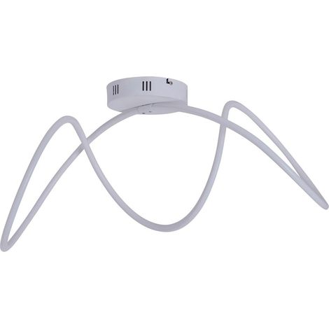 Plafonnier LED Design Courbé 67 cm Luminaire de Plafond Moderne 1600 Lumens Blanc Chaud 3500K - PANGIVO (1/5)