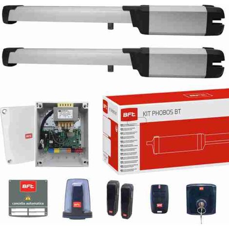 Kit d'automatisation pour portails battants BFT PHOBOS EASY AXS BT KIT B25 2618157 R935384 00002