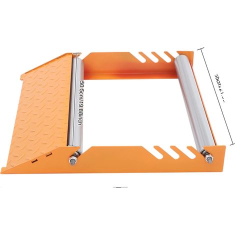 Dérouleur de câble, construction en acier durable, fonctionnement manuel, Orange (1/2)