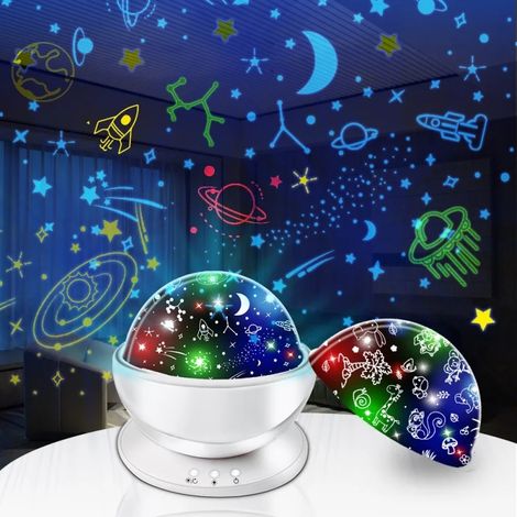 Univers Animal ciel étoilé projecteur lampe projecteur de lumière pour enfants jouets 360 degrés rotatif veilleuses cadeau d'anniversaire de noël (1/4)