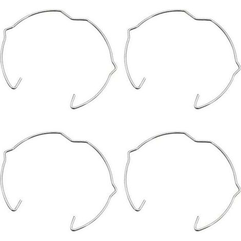36 Pièces Anneaux de Fixation de Lampe pour Spot GU10 MR16 50MM Argenté Clip de Ressort de Retenue de Lampe en Forme de Corne Support d'Ampoule pour Lumière LED ou Spot Encastré