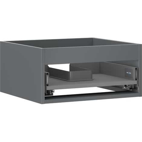 Mexen Box-A corpo mobile da bagno 50 cm, 1 cassetto, grafite opaco - 91AX0-0500-235-1-66 (1/4)