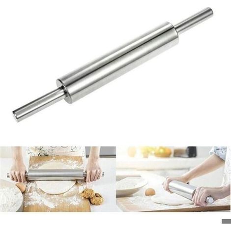 Mattarello - KZQ - Acciaio inox - 43 cm - Antiaderente - Utensile da cucina (1/4)