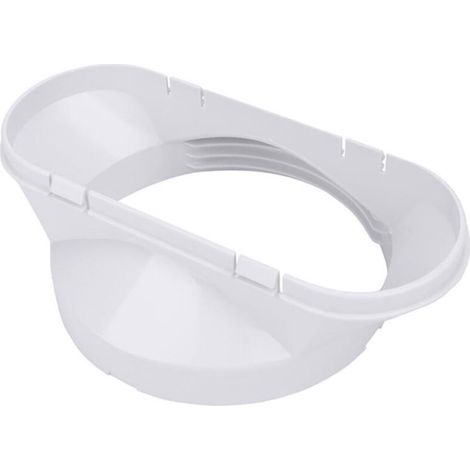 Interface de tuyau d'évacuation pour conduit d'évacuation de 5,12 pouces de diamètre, raccord de tube à bride pour climatiseur portable (1/5)