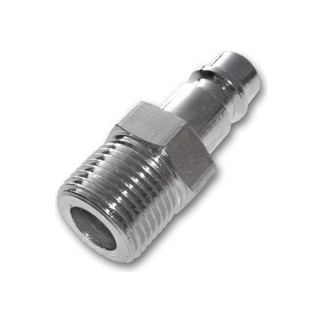 Raccord rapide air comprimé fileté mâle 1/4" GAZ (Lot de 2)