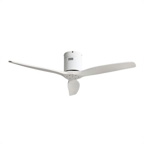 TODOLAMPARA - Ventilatore de motore a soffitto DC modello AGUILON Bianco, 3 pale, 5 velocità, telecomando, timer, silenzioso e a basso consumo, modalità inverno-estate, grandi dimensioni (1/4)