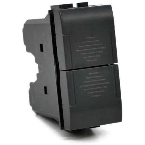 Mapam ART doppio pulsante unipolare T1 compatibile Bticino living international - 827N