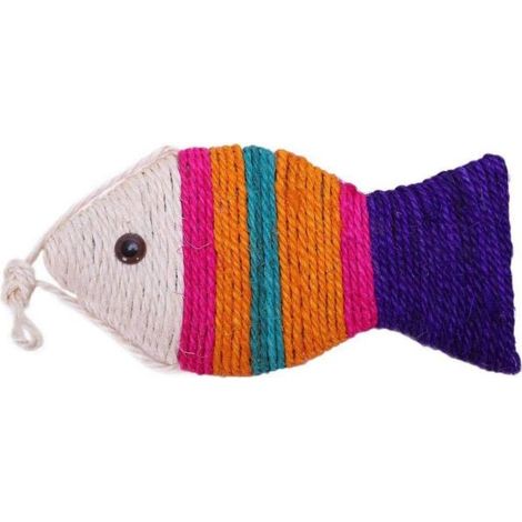 TIRAGRAFFI PER GATTI FORMA DI PESCE GIOCHI GIOCO 25CM. ART-14222-223