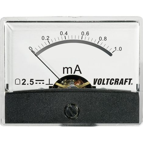 VOLTCRAFT AM-60X46/1MA/DC AM-60X46/1MA/DC Einbau-Messgerät AM-60X46/1mA/DC 1 mA Drehspule