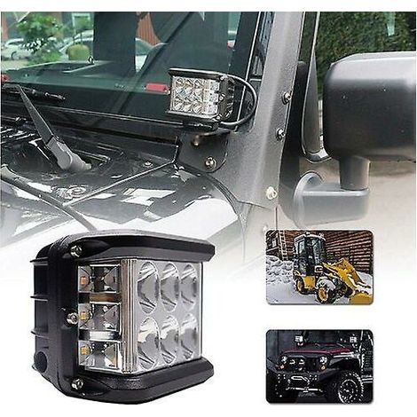 LED Headlight 12v 24v,2PCS 60W 10cm Flood Spotlight Work Light Long Range LED Headlamp Motorcycle Car LED Bar LED Car Work Lights Work Light for Truck ATV SUV IP67 (1/5)