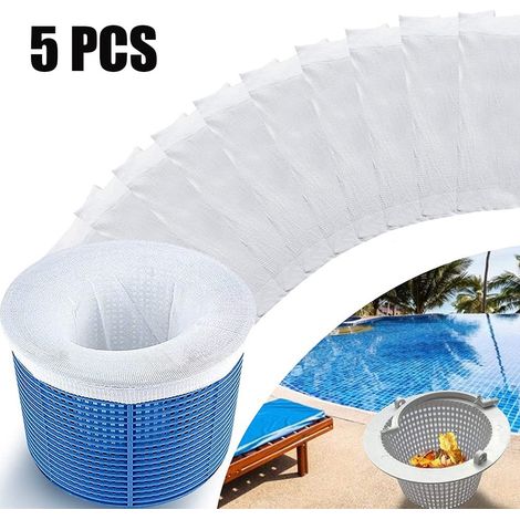 Filter Skimmer Chaussette - 22 x 13 cm - Pour Panier de Skimmer de Piscine - Lot de 5 (1/5)