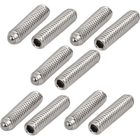Vis À Bille - M4x16mm - Acier Inoxydable 304 - Tête Hexagonale Creuse - Pour Fixation Et Positionnement Précis - 10 Pièces (1/5)