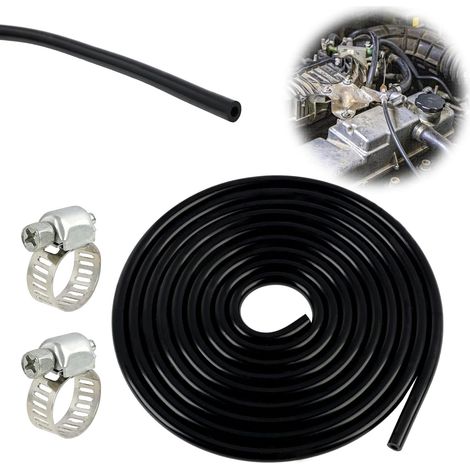 3 Meter Tuyau ID 4mm, OD 8mm, Durite Silicone Haute Résistance,Durite silicone,Tuyau en silicone haute température, pour Transfert d'Air et d'Eau, Utilisation en Automobile et Aquarium (1/5)
