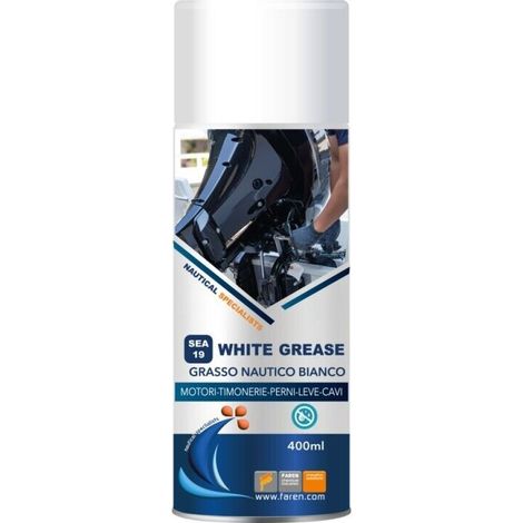 Grasso Spray Nautico bianco al Litio x cuscinetti e applicazioni marine 400 ml (1/2)