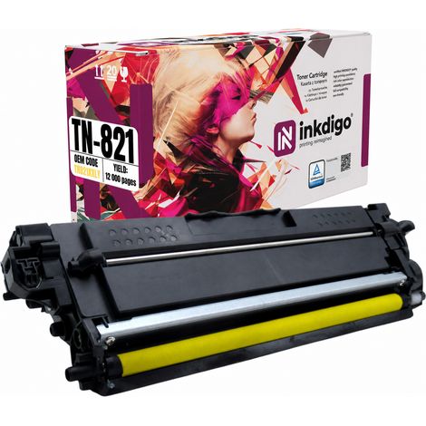 Inkdigo Toner TN821XXLY kompatibel mit Brother HL-L9430CDN MFC-EX670 TÜV-zertifiziert (1/5)