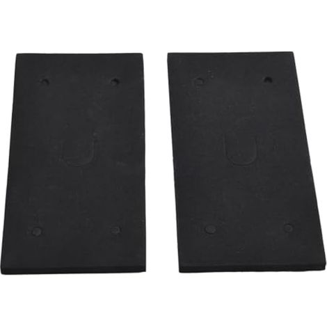 Tapis de dos 2 pièces - Ponceuse en mousse 4 trous pour machine 9035 outil électrique rectangle adhésif mousse de remplacement tapis arrière (1/4)