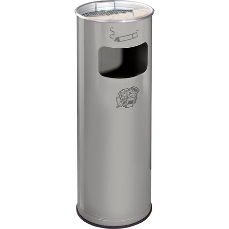 VAR, Combiné cendrier-poubelle, capacité 17 l, h x Ø 660 x 230 (1/4)