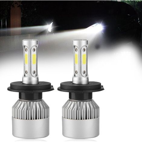 2er-Pack H4 36W 8000LM LED-Lampen für Autoscheinwerfer und Abblendlicht, Weiß 6000K (1/5)
