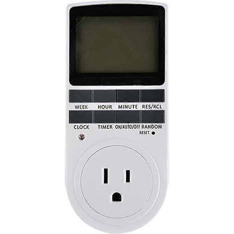 Contrôleur de température numérique intelligent, prise de courant américaine 120 V 60 Hz, écran LCD, minuterie intérieure, interrupteur marche/arrêt (1/5)