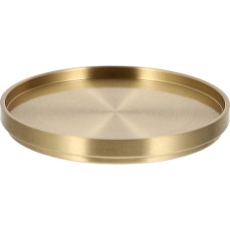 dessous de plat en laiton pour le service à thé, sous-verre créatif et élégant pour la maison-6.5X6.5X0.8CM-Golden (1/4)