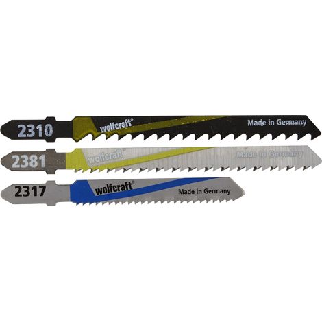Wolfcraft Lames de scie sauteuse HCS, 30/50/65 mm - 2684000 (1/3)