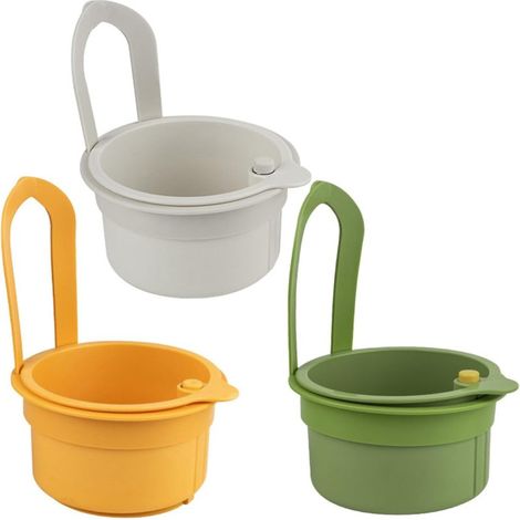 Panier égouttoir suspendu pour bac à légumes, filtre à résidus alimentaires, support de rangement pour évier (1/5)