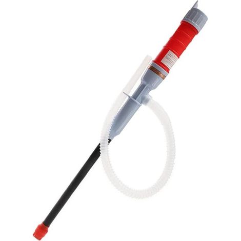 Rouge Electrique Pompe à Siphon de Transfert Batterie Liquide l'eau Pompe à Piles Tuyau de Siphon Essence Gaz Carburant Pompe Main Aspiration (1/5)