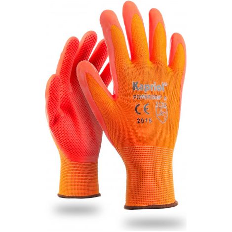 Guanti power grip arancio taglia 10 morbido e confortevole