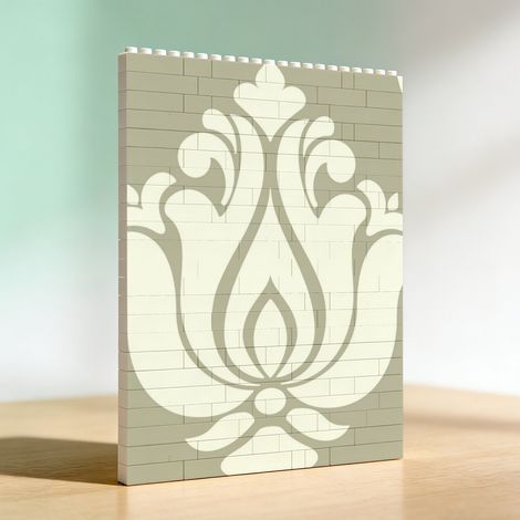 Cadre artistique en blocs et briques, cadeau de la Saint‑Valentin et anniversaire (1/5)