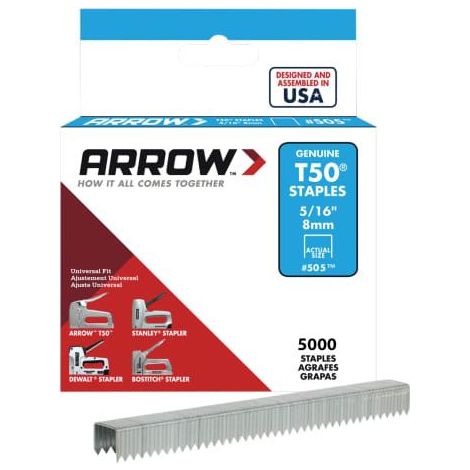 T50 Staples 8mm (5/16in) Bulk Pack 5000 ARRT50516IP