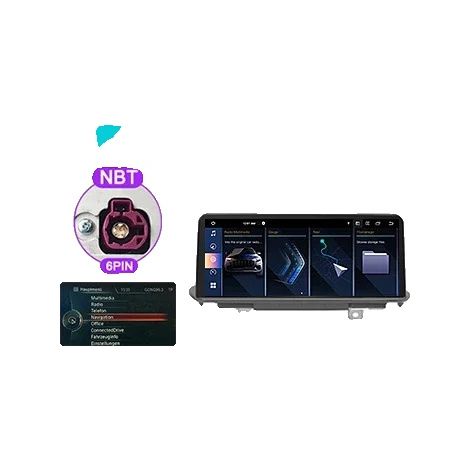 Autoradio con interfaccia touchscreen, compatibile con BMW X5 F15 X6 F16 2014-2017, HPL-NBT-4G64G720P (1/2)