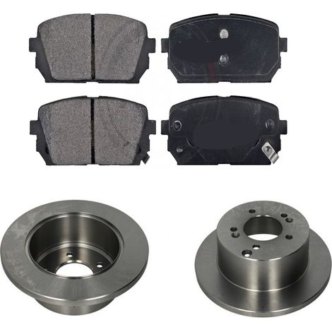 KIT FRENI POSTERIORI compatibile con KIA CARENS III MPV / SPACE WAGON (UN) - DISCHI + PASTIGLIE OEM: FDB4193 / 17897 /SOSTITUZIONE DIRETTA/BASSA POLVERE/SILENZIOSO