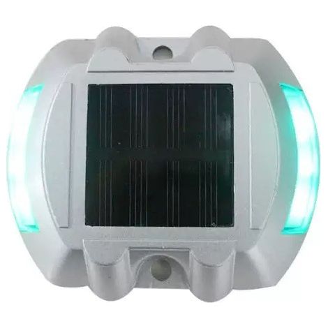 Lampe solaire à 12 LED pour allée et terrasse, rouge, étanche IP68, 600 mAh, pour éclairage de trottoir et jardin, ampoule verte clignotante (1/4)
