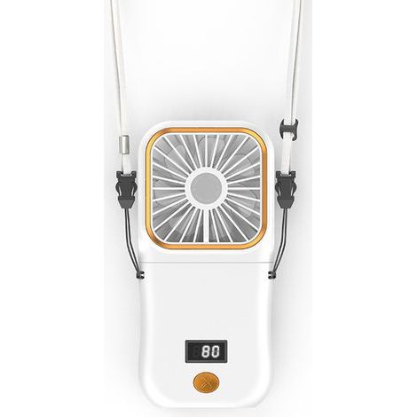 Ahlsen Tragbarer Mini-Ventilator, wiederaufladbarer USB-Handventilator, kleiner tragbarer, faltbarer, batteriebetriebener Taschenventilator mit LED-Anzeige, persönlicher leiser Schreibtischventilator (1/5)