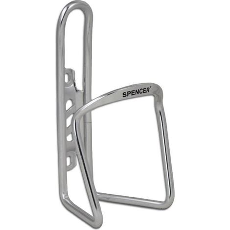 Fahrradflaschenhalter aus Aluminium, silberfarben, Spencer