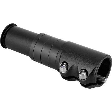 Prothèse de direction en alliage d'aluminium pour VTT, rallonge de potence vélo de montagne (Noir) (1/5)