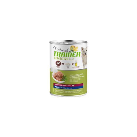 Trainer Dog Sensitive Plus Adult Medium & Maxi Coniglio e Riso - Trainer Dog Sensitive Plus Adult Medium & Maxi Coniglio e Riso - Lattina Da 400 Gr (1/2)